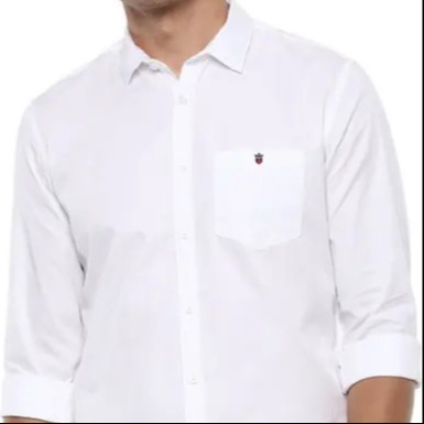 Men Slim Fit Self Design Spread Collar Casual Shirt