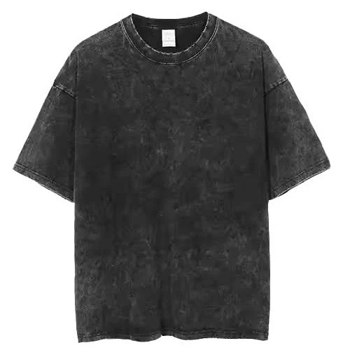 Black faded T-shirt